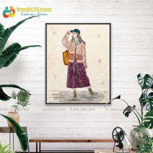 Tranh Cô Gái Trên Phố - CD0021