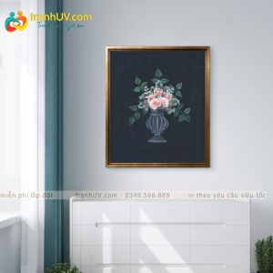 Tranh Sắc hoa trầm – H0025