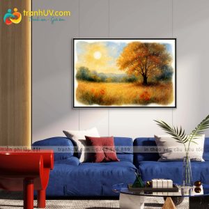 Tranh Cánh Đồng Lúa Chín - PC038