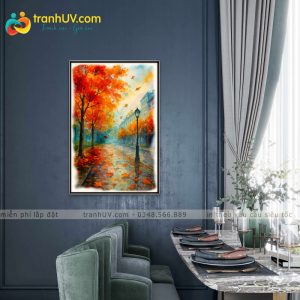 Tranh Lá Rơi Trong Chiều Vắng - PC044