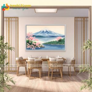 Tranh Sắc Xuân Dưới Chân Núi - PC048