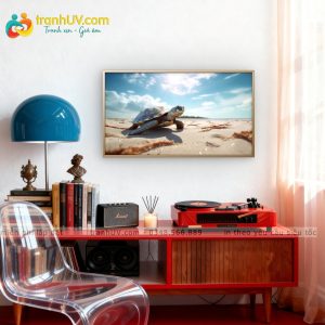 Tranh Vững Bước Trên Cát - DV0023