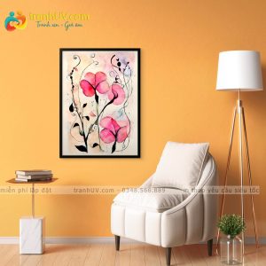 Tranh Vũ Điệu Hoa Trong Gió - H0033