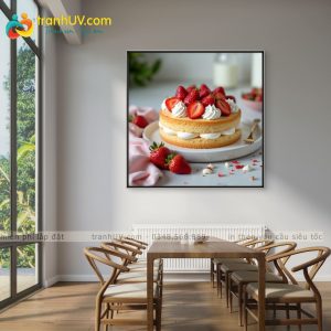 Tranh Bánh Thơm Hương Dâu Tây - TV0004