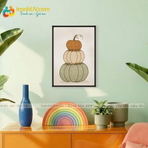 Tranh Ba Quả Bí Mùa Thu - HH026