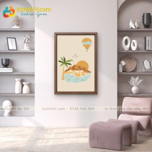 Tranh Bình Minh Trên Đảo Nhỏ - PC054