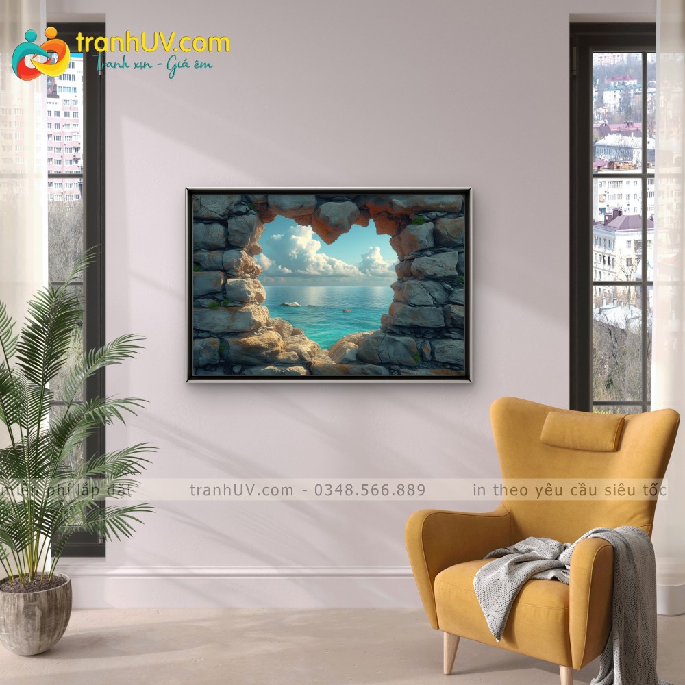 Tranh Chân Trời Qua Ô Cửa - PC066