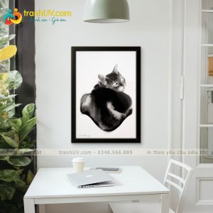 Tranh Mèo cuộn tròn - DV0047
