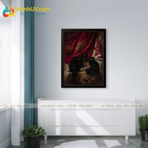 Tranh Ba mèo đen huyền bí - DV0044
