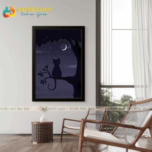 Tranh Một Mình Với Trăng - HH036