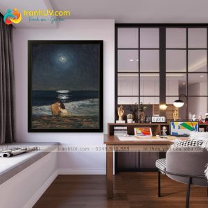 Tranh Hẹn hò dưới trăng - HH049
