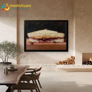 Tranh Bánh mì kẹp mứt đỏ - TV0022